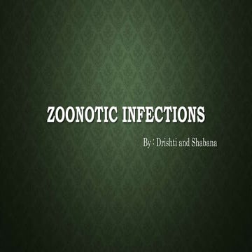 Zoonotic infections