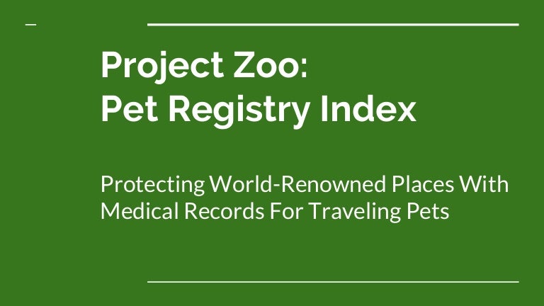 world pet registry