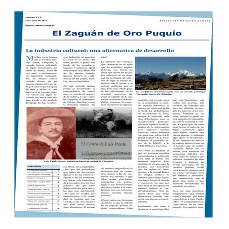 ZAGUAN DE ORO PUQUIO V3N3 JUNIO 2015