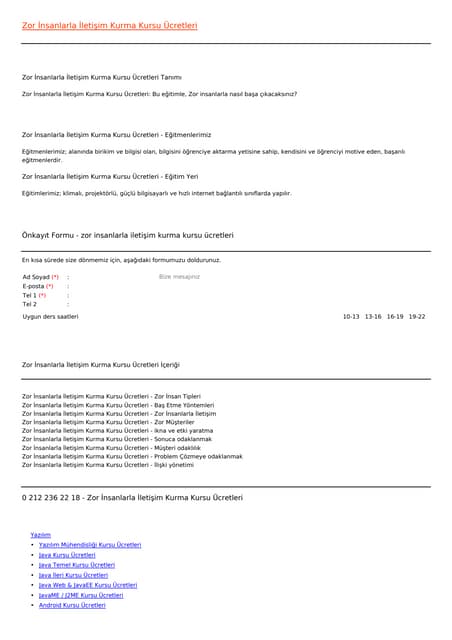 Zor insanlarla-iletisim-kurma-kursu...