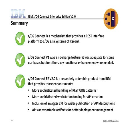 Z os connect v2 ee vs v1 - 1 page