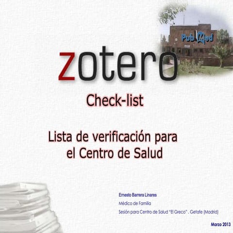 Zotero Checklist