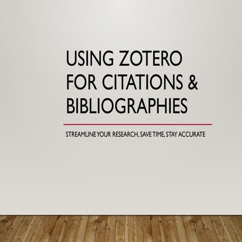 Importance of Zotero for the researchers and students