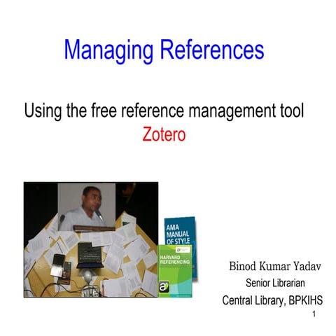 Reference Management tool: Zotero