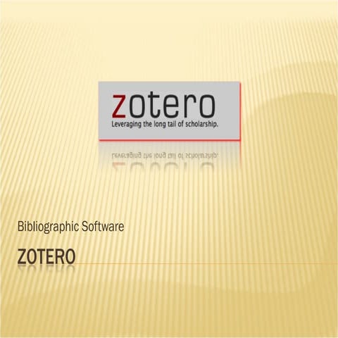 Zotero tutorial