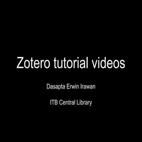 Zotero tutorials 01: Preparation, installation