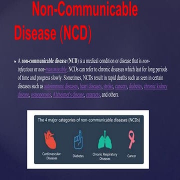 Non-Communicable Disease | PPTX
