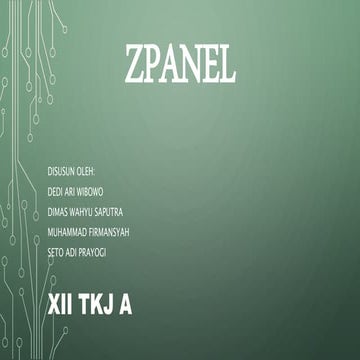 Tugas Presentasi Zpanel
