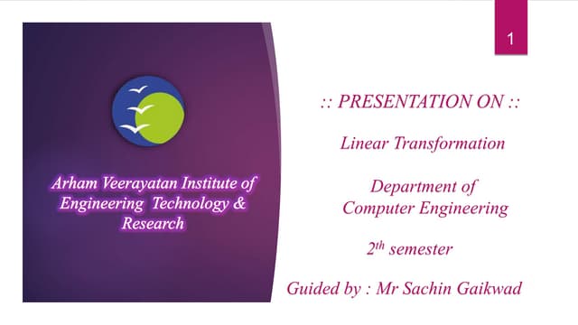 Linear transformation vcla (160920107003)