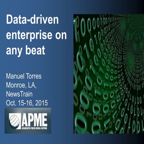 Data-Driven Enterprise on Any Beat by Manuel Torres - Monroe, La., NewsTrain ...