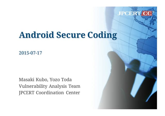 Android Secure Coding