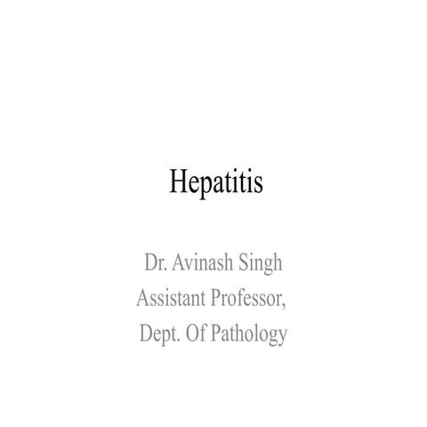 THE LIVER: ACUTE & CHRONIC HEPATITIS | PPTX
