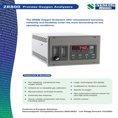 Zr800 Process Oxygen Analysers