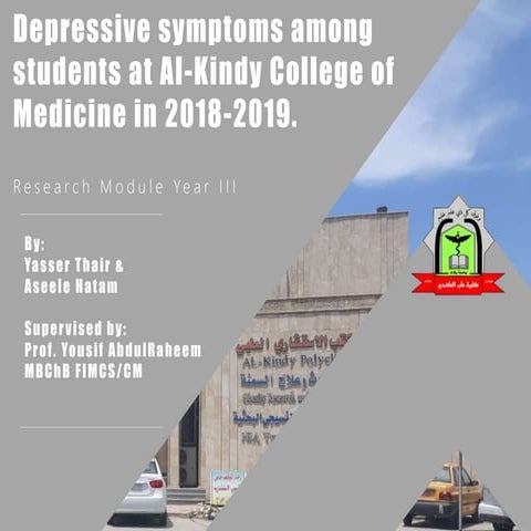 Presentation on prevalence of depression among medical students .pptx