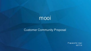 mooi Project Proposal