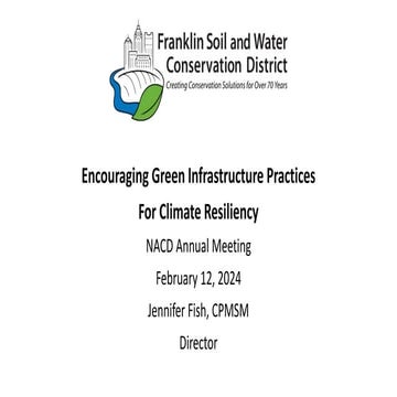 Encouraging Urban Green Infrastructure Practices for Climate Resiliency ...