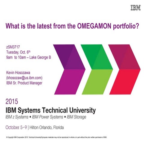 What is the latest from the IBM OMEGAMON portfolio?