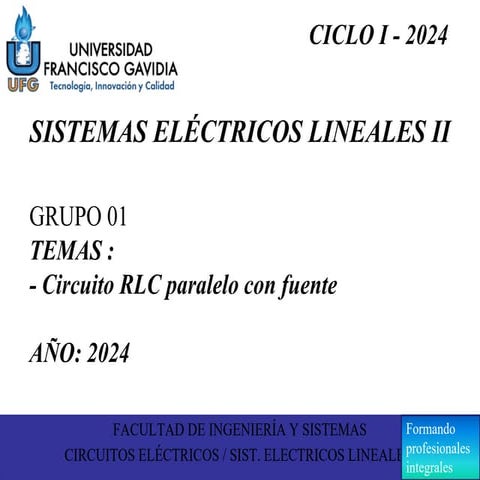 Circuitos de Primer y Segundo Orden PARA CIRCUITOS RCL | PPTX