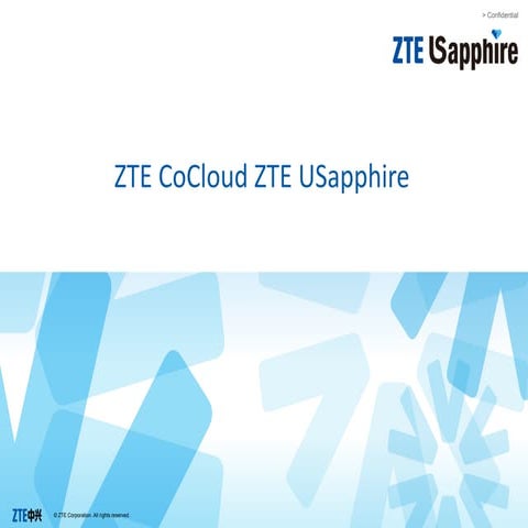 Zte Co cloud ZTE U Sapphire Data Center | PDF