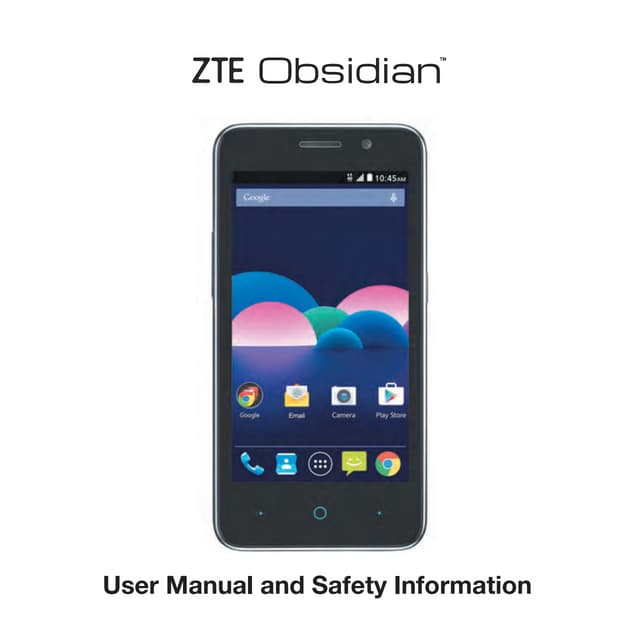 Zte obsidian user manual
