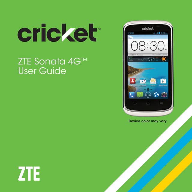 ZTE Sonata 4G Manual / User Guide