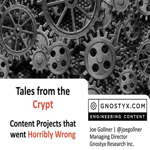 Joe Gollner: Tales from the Crypt