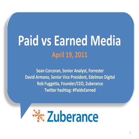 Zuberance - Paid Vs Earned Media