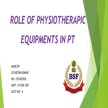 Introduction to physiotherapy | PPTX