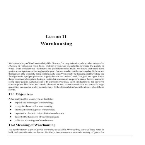 Warehousing