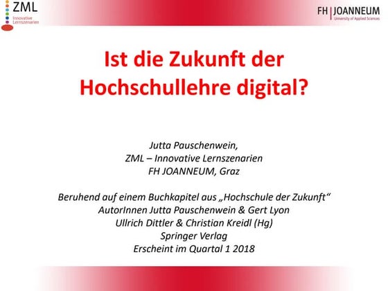 Ist die Zukunft der Hochschullehre digital?