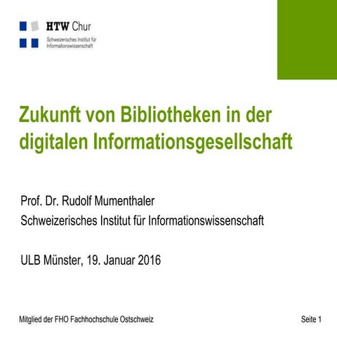 Zukunft von Bibliotheken 2016