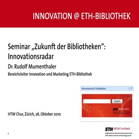 Zukunft bibliotheken innovation-htw2010