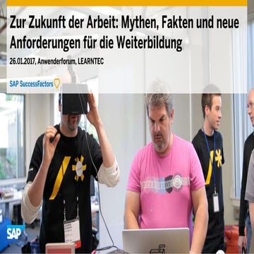 Zukunft der Arbeit und wie wir Lernen