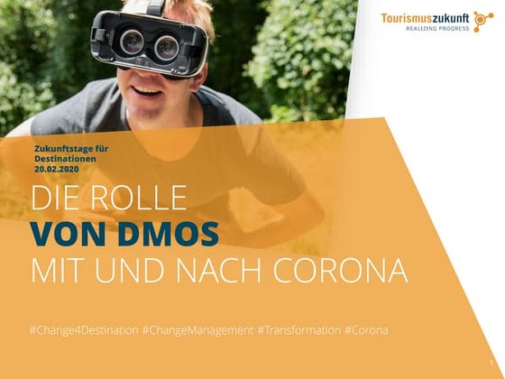 Zukunftstage für Destinationen - Die Rolle von DMOs mit und nach Corona