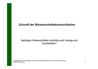 Zukunft der Wissenschaftskommunikation