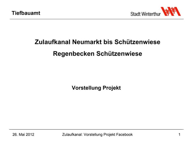 Zulaufkanal Schützenwiese