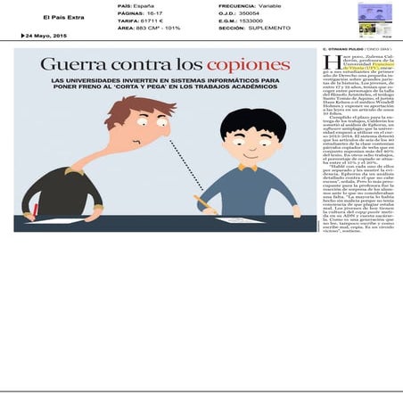 Zulema Calderón, profesora de la UFV, explica el sistema informático anti pla...