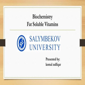 FAT SOLUBALE VITAMIN
