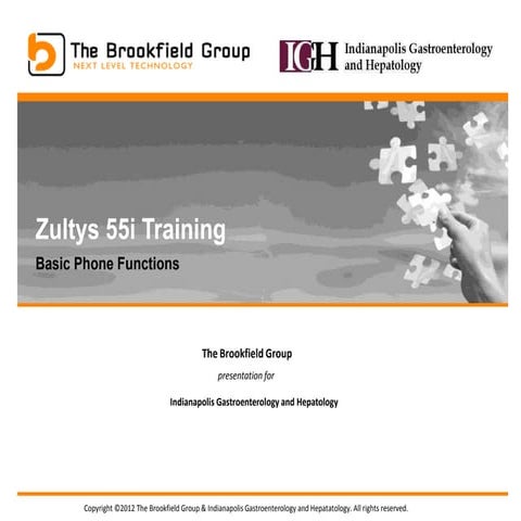 Zultys 55i Training Presentation