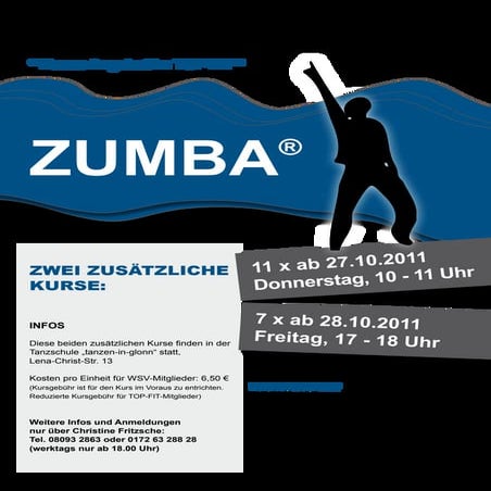 Zumba beim WSV-Glonn
