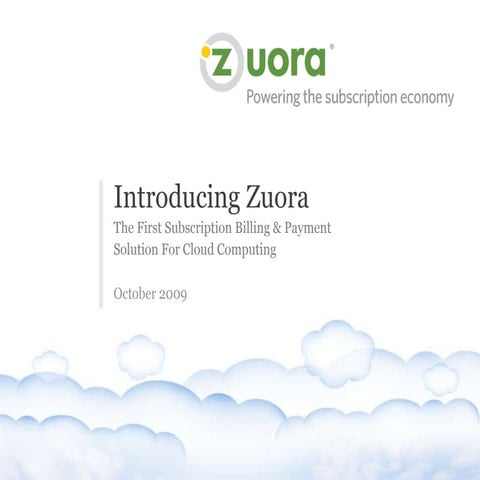 Zuora Overview