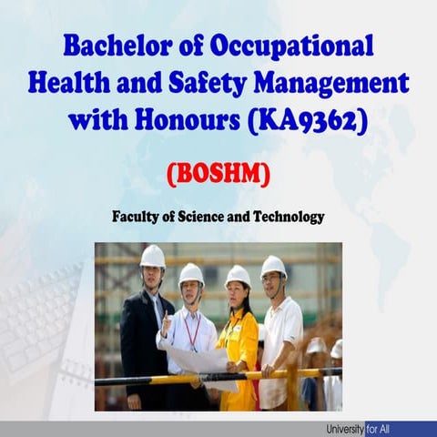 Bachelor of Occupational Safety and Health Management