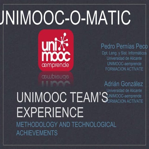 UNIMOOC @ google's meeting in Zurich.