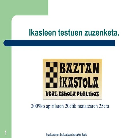 Zuzenketa Baztan