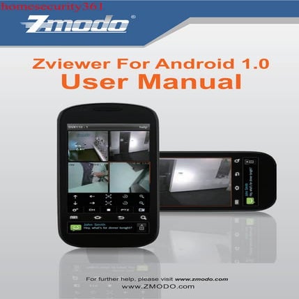 Zmodo User Manual -Zviewer for android | PDF