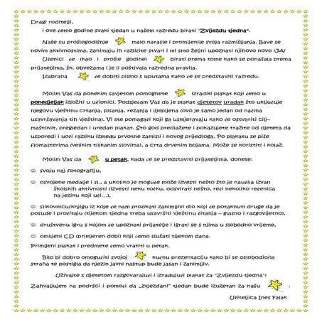 Zvijezda tjedna - 2. raz.