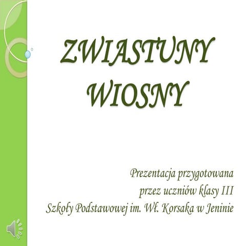 Zwiastuny wiosny