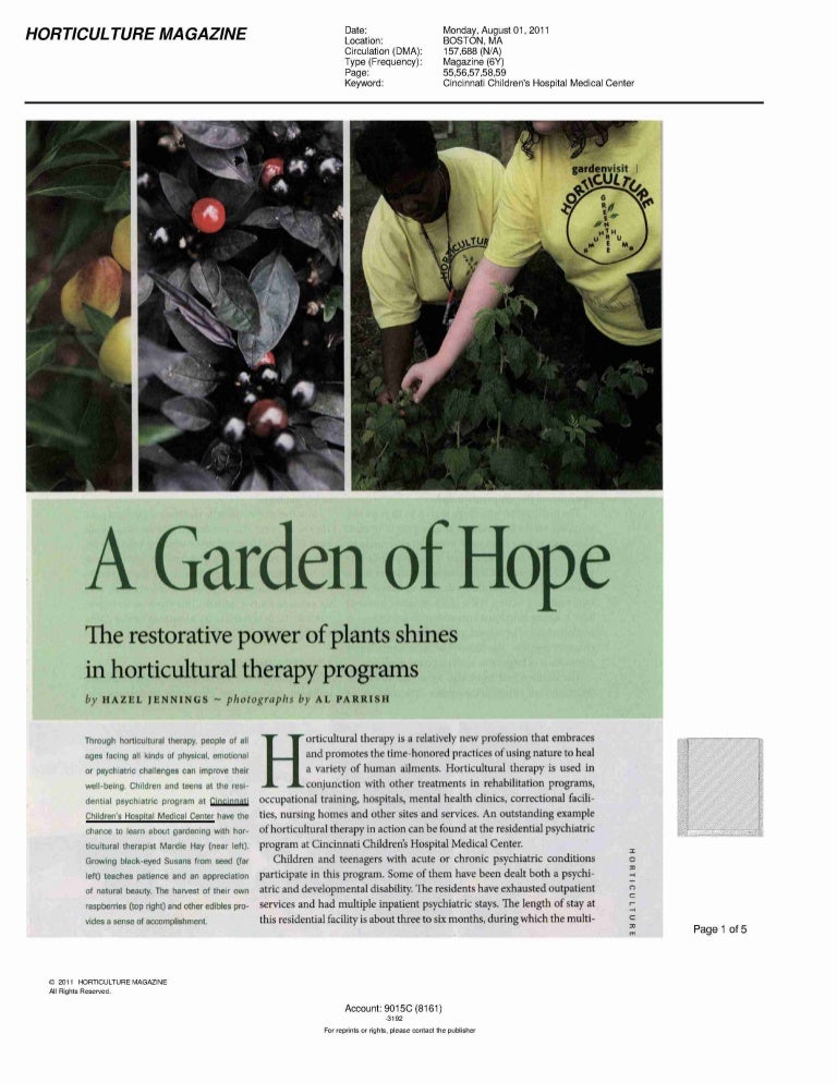 Revista de horticultura para la victoria 1