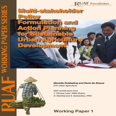 Action Planning for Sustainable Urban Agriculture Development | PDF