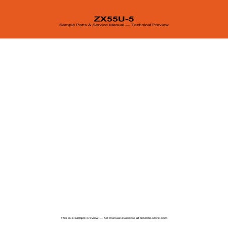 9798 ZX55U-5 Operational and Repair Manual